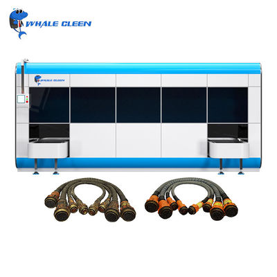 Промышленный ультразвуковой очиститель с шестью баками