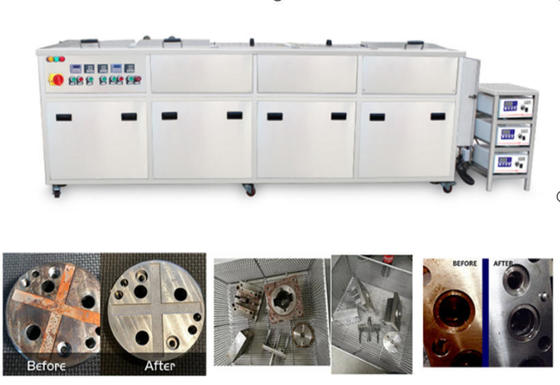 Ультразвуковая очистительная установка с пятью баками для удаления ржавчины, прецизионных деталей, 77 л, 135 л и 264 л, баки для мойки деталей